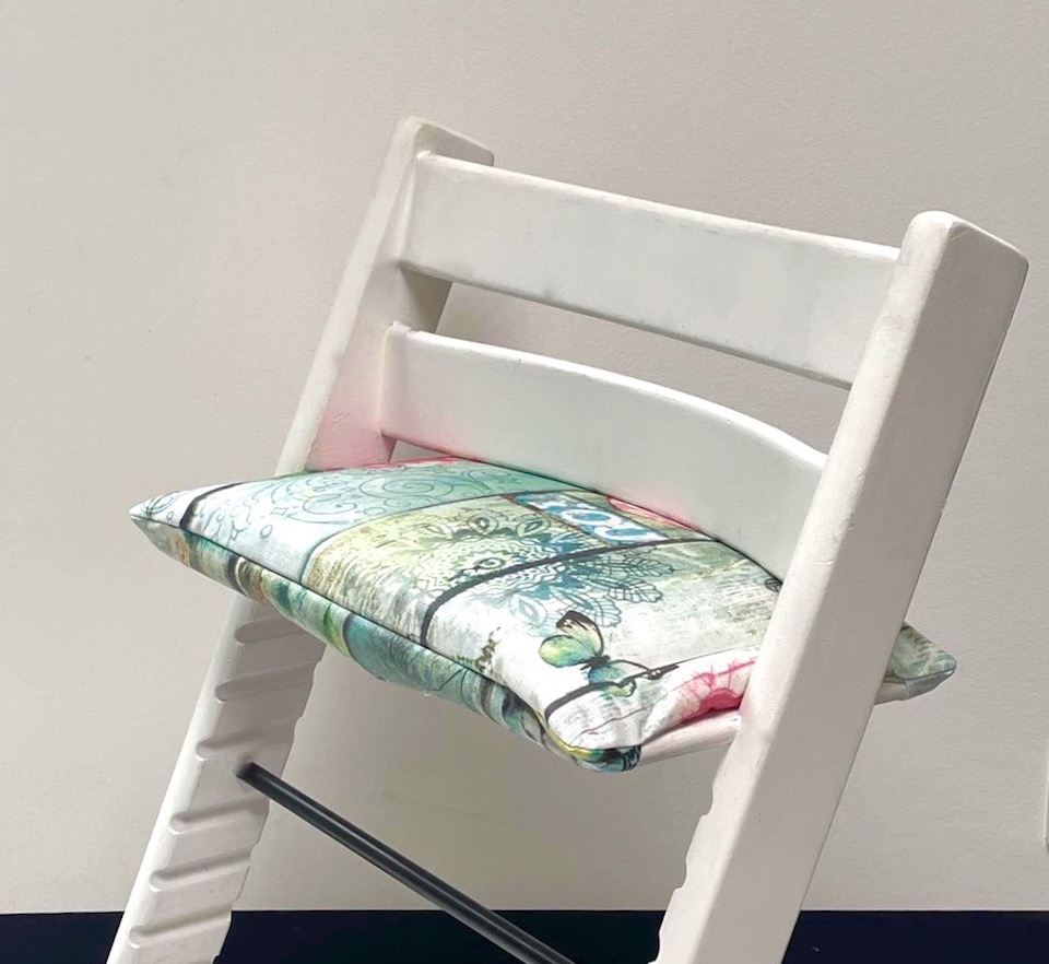 Gecoat zitkussen summer breeze voor tripp trapp kinderstoel