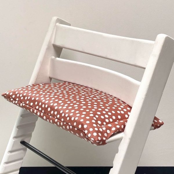 Terra dots gecoat zitkussen voor stokke tripp trapp stoel