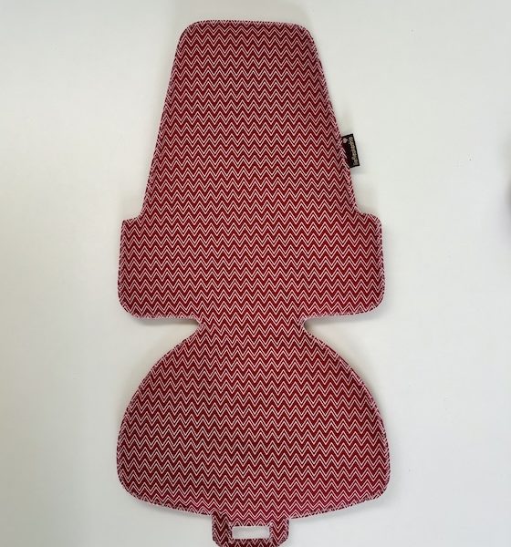 Rood zigzag inlay kussen voor de bobike maxi