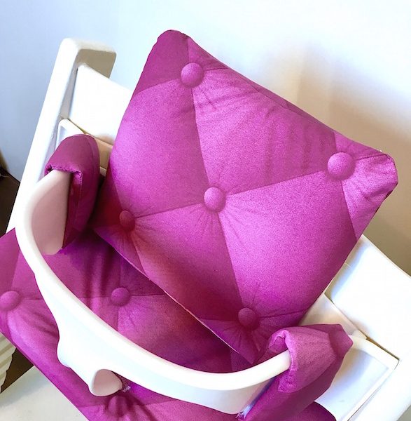 Tripp trapp gecoate fuchsia kussenset