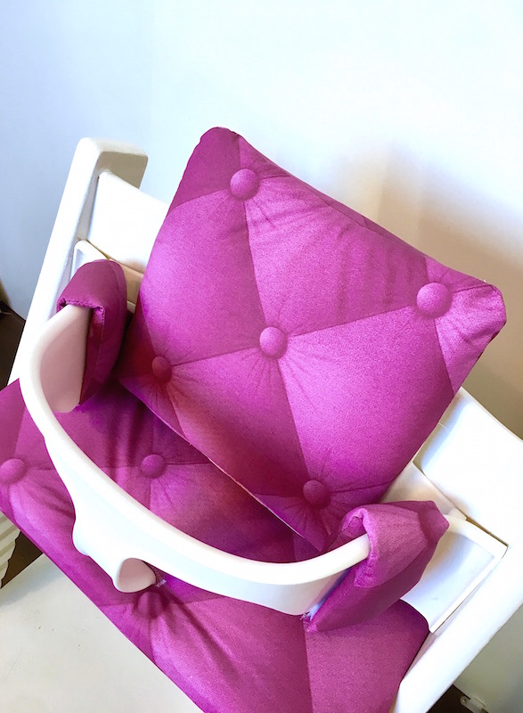Tripp trapp gecoate fuchsia kussenset