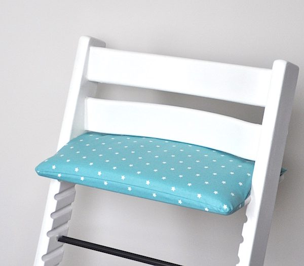 Gecoat zitkussen seablue voor stokke tripp trapp kinderstoel