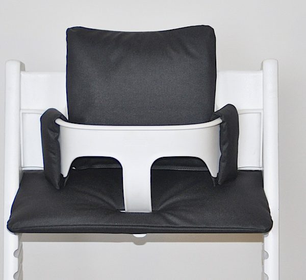 Gecoate zwarte kussens voor stokke tripp trapp kinderstoel