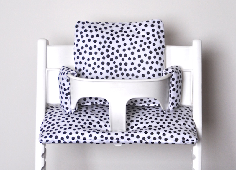 Dots zwart wit gecoate kussenset voor tripp trapp