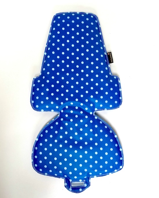 Blue white dots inlay kussen voor de bobike maxi