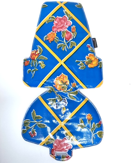 Blue flowers inlay kussen voor de bobike maxi