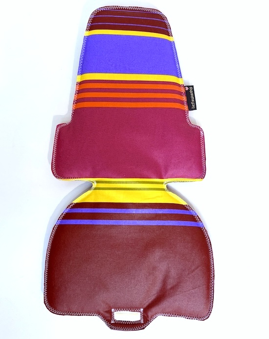 Multi stripe inlay kussen voor de bobike mini