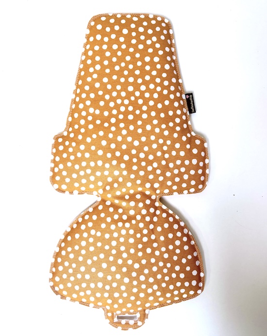 Dots Okergeel inlay kussen voor de bobike maxi