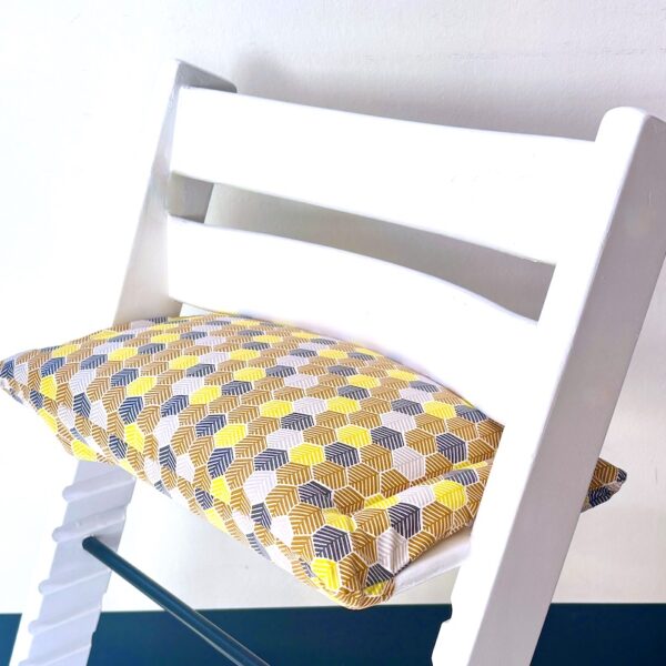 Honeycomb gecoat zitkussen voor Tripp Trapp kinderstoel